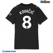 Camisa de Futebol Manchester City Mateo Kovacic #8 Equipamento Secundário Mulheres 2025-26 Manga Curta